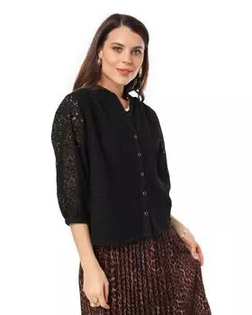 блузка, р. 44, цвет Черный