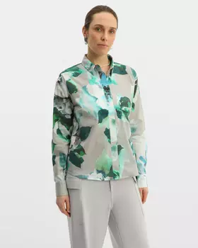 блузка, р. 46, цвет Белый/ментоловый