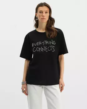 Блузка, р. 46, цвет Черный