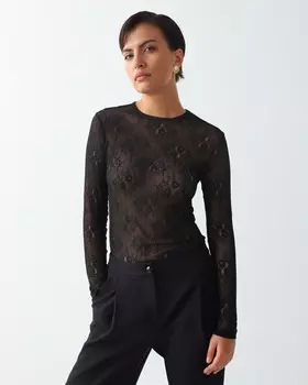 Блузка, р. 46, цвет Черный