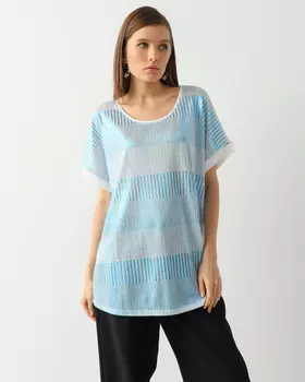 Блузка, р. 46, цвет Голубой