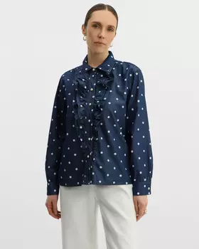 Блузка, р. 46, цвет Темно-синий