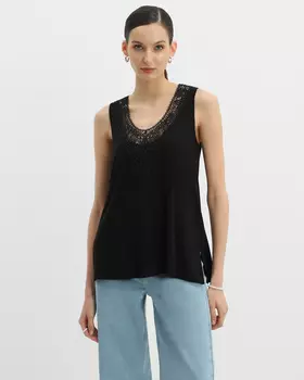 Блузка, р. 48, цвет Черный