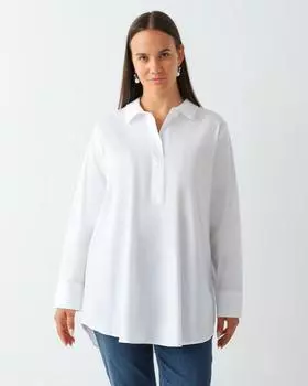 Блузка, р. 48, цвет Кремово-белый