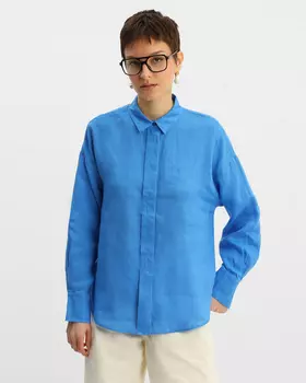 Блузка, р. 48, цвет Синий