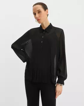 Блузка, р. 50, цвет Черный