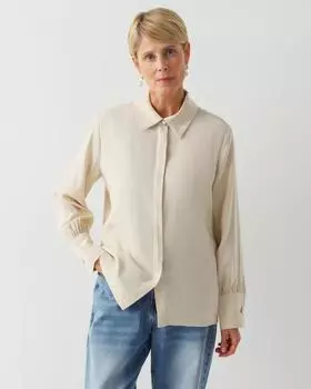 Блузка, р. 50, цвет Молочный