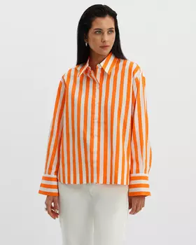 Блузка, р. 50, цвет Оранжевый