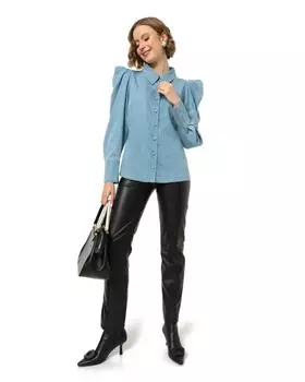 Блузка, р. 52, цвет Голубой