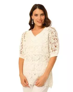 Блузка, р. 54, цвет Белый