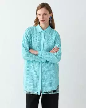 Блузка, р. 54, цвет Голубой