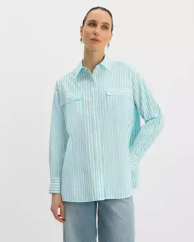 Блузка, р. 54, цвет Голубой