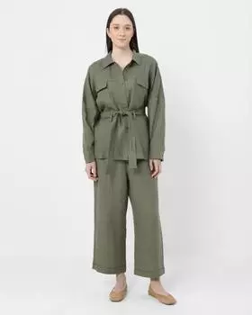 Блузка, р. 54, цвет Оливковый