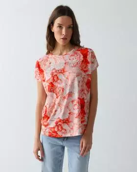 Блузка, р. 54, цвет Оранжевый