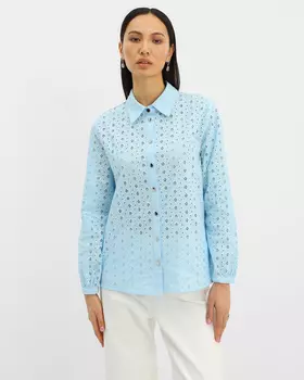 Блузка, р. 54, цвет Светло-голубой