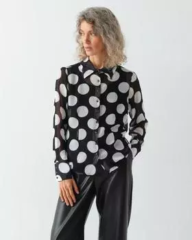 Блузка, р. 58, цвет Черный