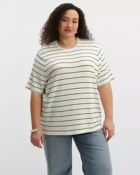 Блузка, р. M, цвет Белый/черный