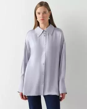 Блузка, р. M, цвет Серебристый