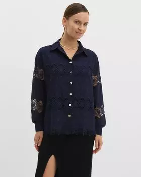 Блузка, р. XL, цвет Синий