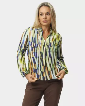 Блузка с абстрактным принтом