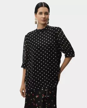 Блузка свободного кроя из 100% вискозы