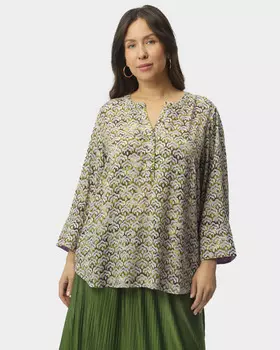 Блузка свободного кроя из вискозы