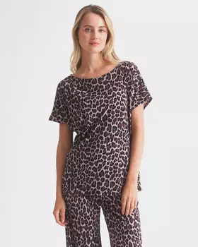 Блузка свободного кроя из вискозы