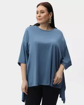 Блузка свободного кроя с рукавами «летучая мышь»