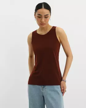 Топ из эластичного трикотажа с подкладкой на груди