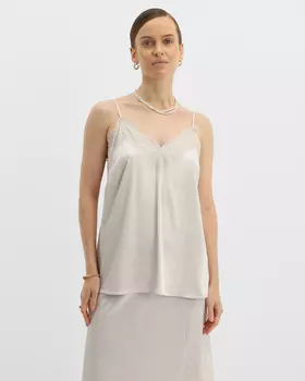 Блузка-топ, р. XXL, цвет Жемчужный