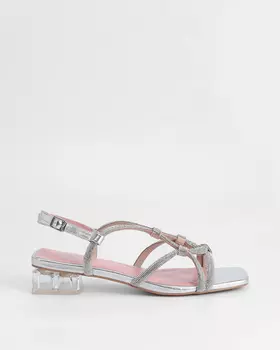 Босоножки, р. 36, цвет Серебряный