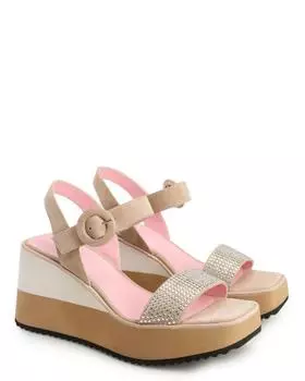 Босоножки, р. 41, цвет Бежевый мульти