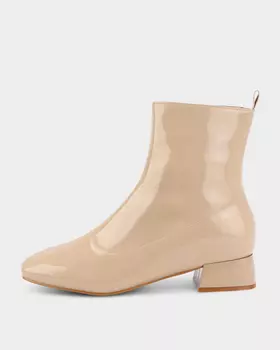 Ботильоны из натуральной лакированной кожи