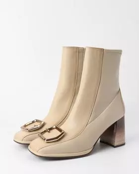 Ботильоны, р. 38, цвет Бежевый