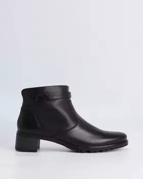 Ботильоны из натуральной кожи на устойчивом каблуке