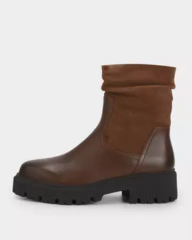 Ботинки из натуральной кожи и замши со стелькой Memotion Thermo