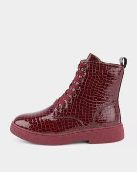 Ботинки из натуральной лакированной кожи