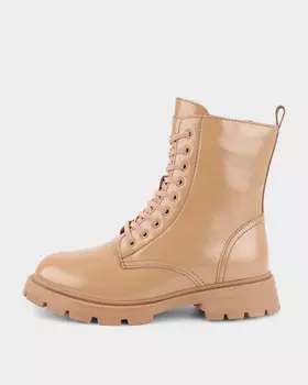 Ботинки из натуральной лакированной кожи