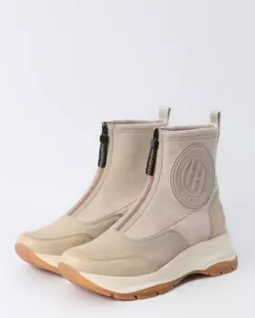 Ботинки с комбинацией натуральной кожи и эластичного текстиля на молнии с технологией подошвы Triflow