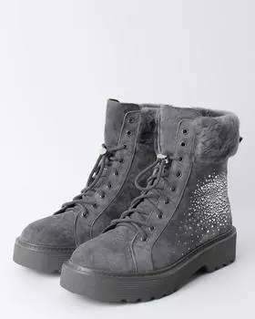 Ботинки, р. 37, цвет Серый