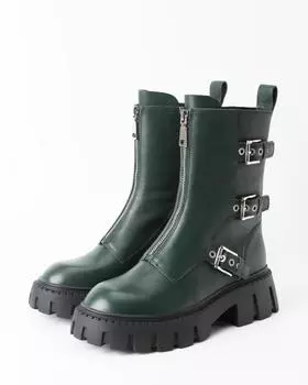 Ботинки, р. 38, цвет Темно-зеленый