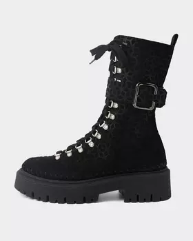 Ботинки ручной работы из натуральной замши на высокой нескользящей подошве