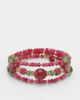 Браслет безразмерный с натуральными камнями