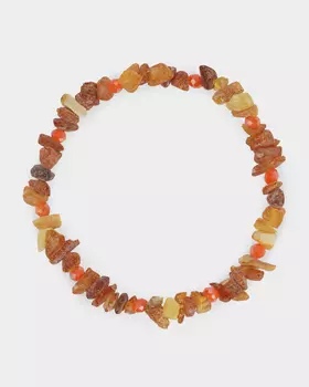 Браслет из необработанного натурального янтаря