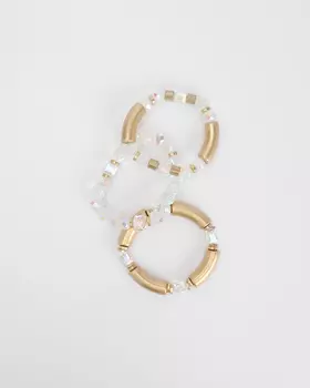 Браслет, р. единыйразмер, цвет Белый