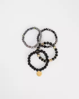 Браслет, р. единыйразмер, цвет Черный