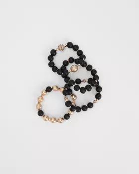 Браслет, р. единыйразмер, цвет Черный