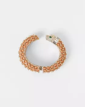 Браслет со вставками из смолы и раздвижным механизмом