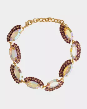 Браслет с цветными кристаллами