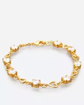 Браслет с покрытием золотом